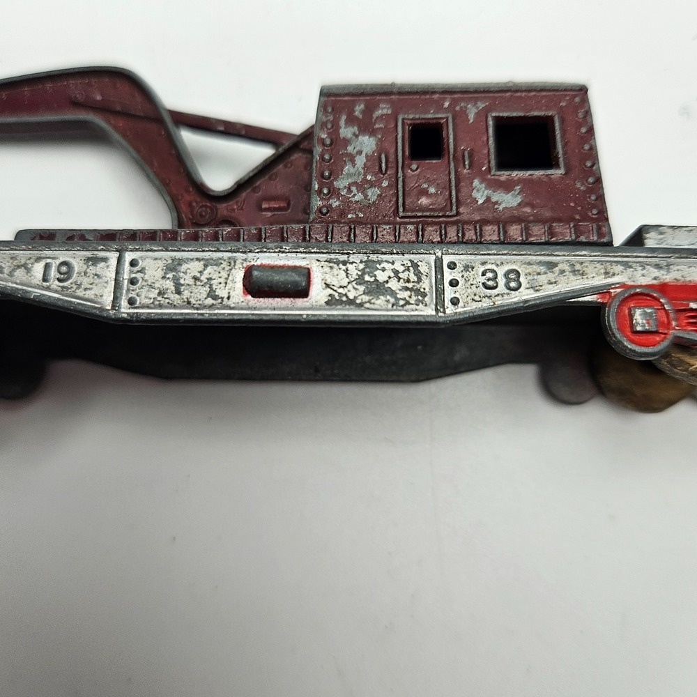 Vintage Tootsietoy Railroad Crane Car Diecast Metal Train‎ Car USA 1938 - Picture 2 of 10
